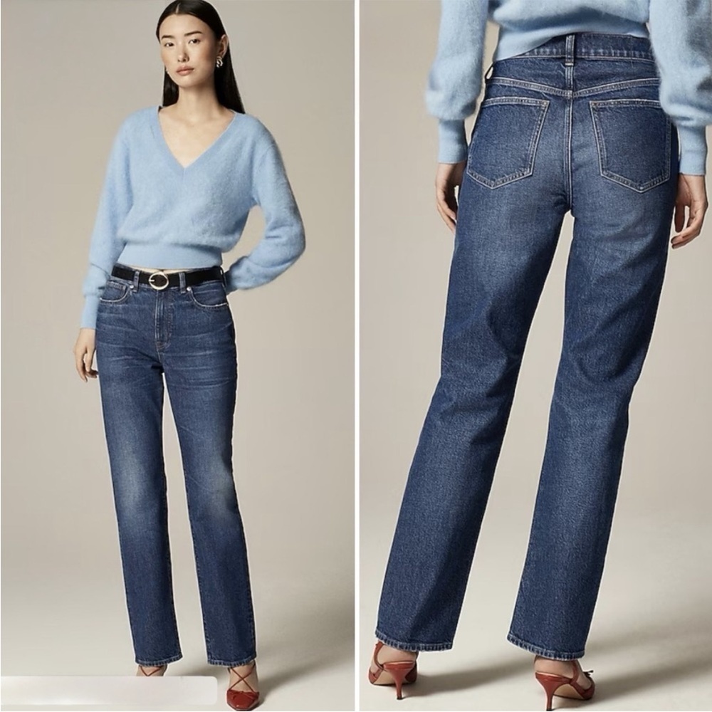 J. Crew 96’ Straight Leg Blue Jeans NWOT - Picture 3 of 14